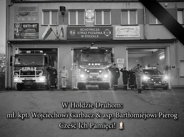 Strażacy z powiatu człuchowskiego oddali hołd poległym kolegom z Niska