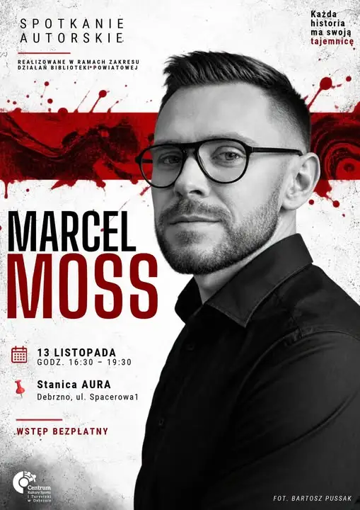 Marcel Moss spotka się z czytelnikami w Debrznie. Nowe miejsce na kulturalnej mapie miasta