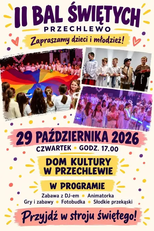 II Bal Świętych w Przechlewie – zaproszenie na wyjątkową zabawę