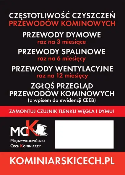 „Sadza płonie. Czad zabija. Żyj.” – kominiarze ostrzegają przed czadem i pożarami od kominów