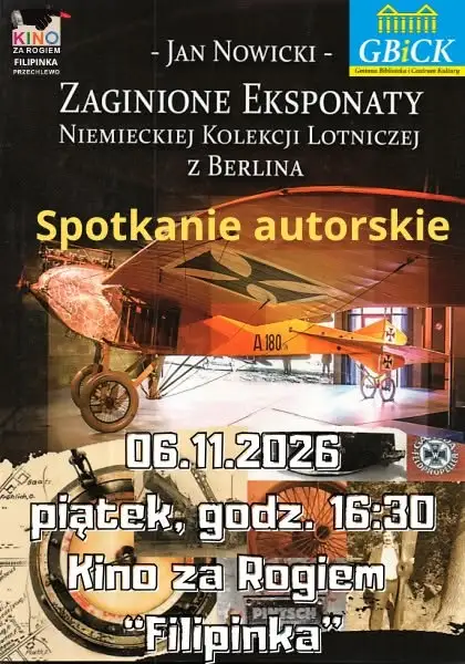 Spotkanie autorskie o zaginionych eksponatach Niemieckiej Kolekcji Lotniczej z Berlina