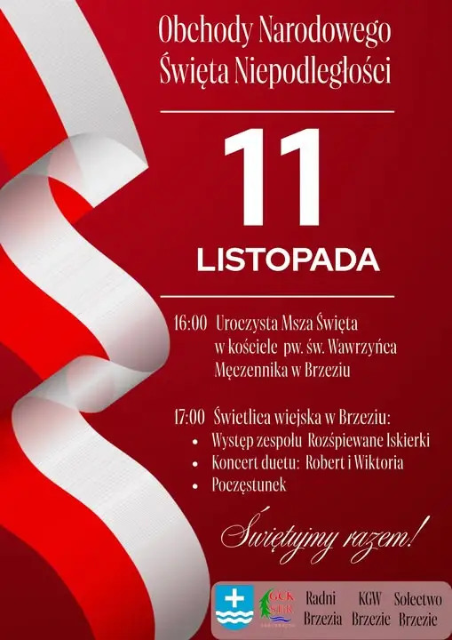 Narodowe Święto Niepodległości w Brzeziu – zaproszenie dla mieszkańców Gminy Rzeczenica