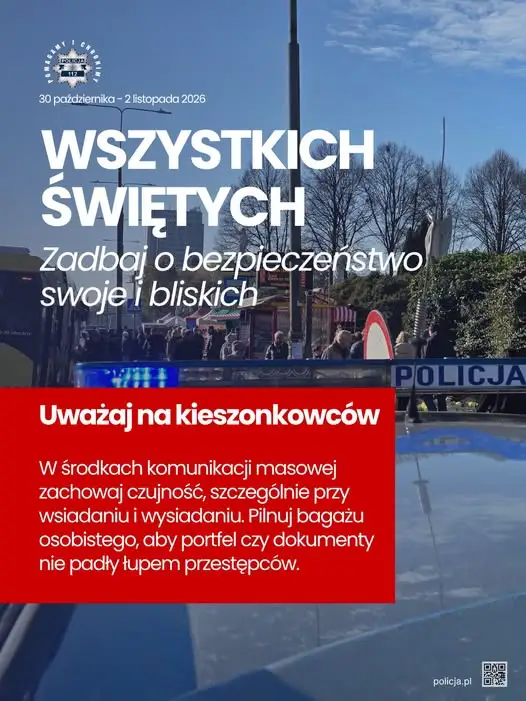 Bezpieczeństwo podczas Wszystkich Świętych – o czym pamiętać?